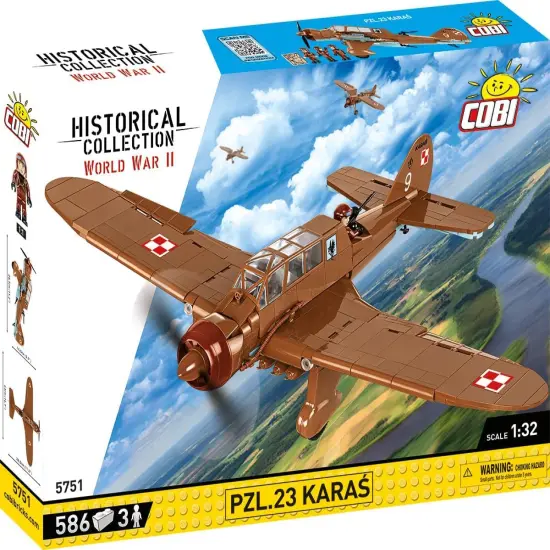 COBI Historical Collection WWII PZL.23 Crucian Aircraft {2}