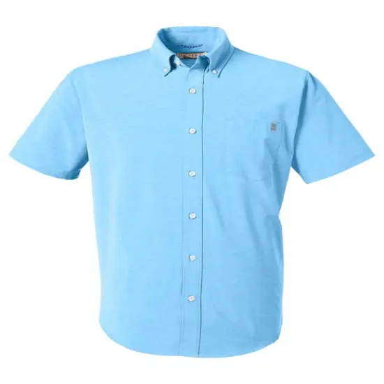 HUK&reg; Men's Kona Solid Short Sleeve Shirt Marolina blue {1}