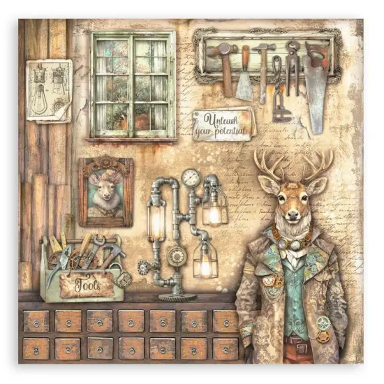 Stamperia Single-Sided Paper Pad 12"X12" 22/Pkg-Alterego {4}