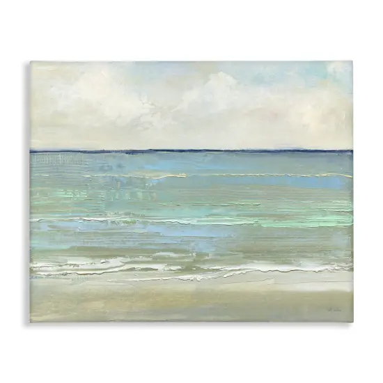 Stupell Industries Horizontal Beach Brush Strokes Canvas Wall Art Design by Sally Swatland {1}