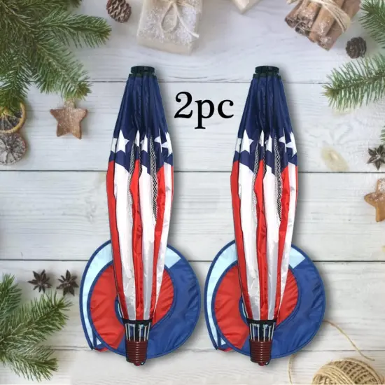 Patriotic Hot Air Balloon Garden Wind Spinners Giant Flag Pinwheels Whirligigs Windmill Toys for Kids Yard Decor Lawn Decorations {4}
