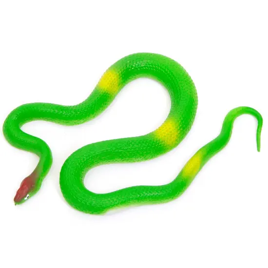 Boley: 19" Rubber Snakes - 8 Pack Assorted Colors - Lifelike Design Reptile Toy Figures, Hilarious Prank Toy, Durable & Safe Material, Kids Ages 3+ {7}