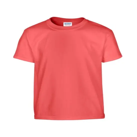 Gildan&reg; Youth Heavy Cotton Short Sleeve Crew-neck T-Shirt CORAL SILK {1}