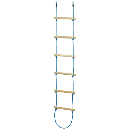 Trelines: Climbing Rope Ladder 7 ft - Hang From A Tree Or Trelines Lines, Wood Steps, Swinging, Outdoor Sport Play, 250lb Cap, Adults & Kids Ages 5+ {3}