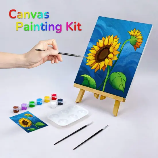 Sunflower Canvas Painting Kit - 8x10 {2}