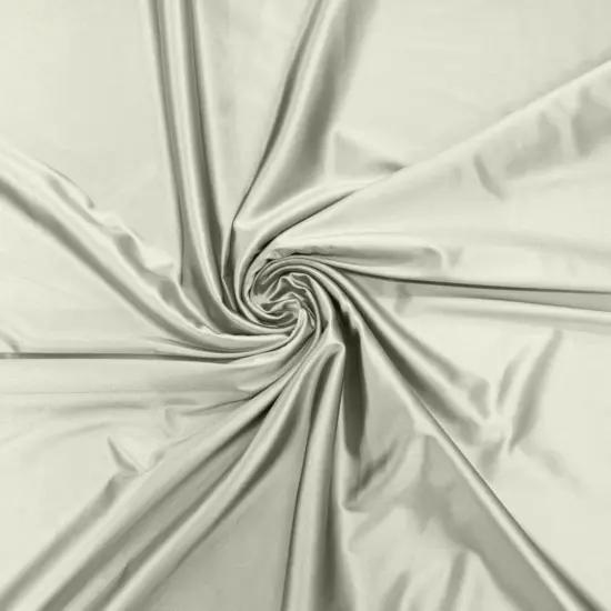 1 Yard Stretch Satin Spandex Casino Fabric Glossy Heavyweight For Elegant Designs Ivory {1}