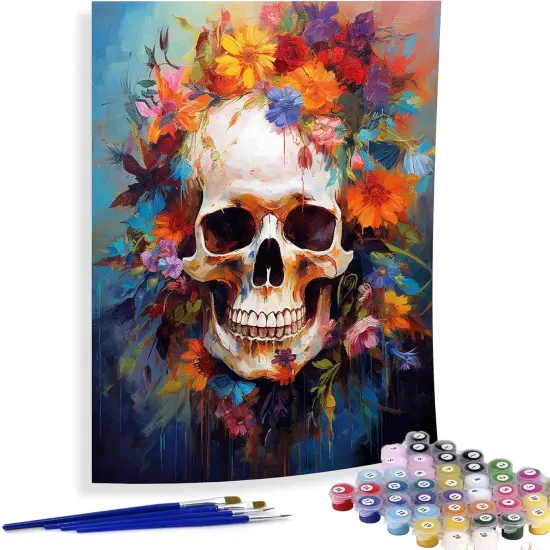 Paint by Numbers Kits for Adults Skeleton {1}