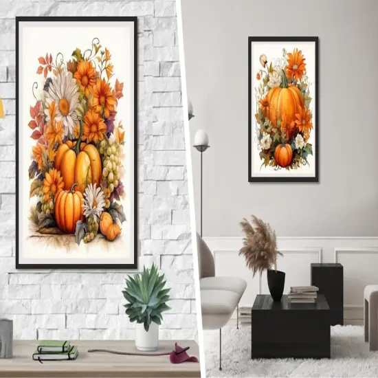 Fall Paint by Numbers for Adults,Pumpkins Paint {2}