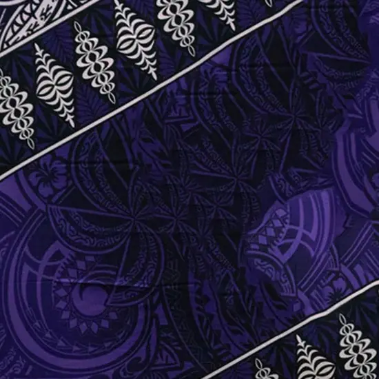 Kingdom of Tonga Seal Tribal Polyester Sarong 72" L x 45" W Purple {4}