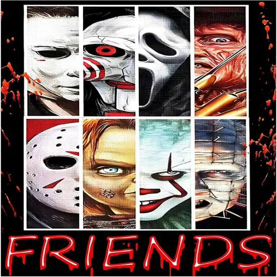 Halloween Diamond Painting Kits for Adults, Horror Movies Diamond Art Kits- 12x16inch {1}