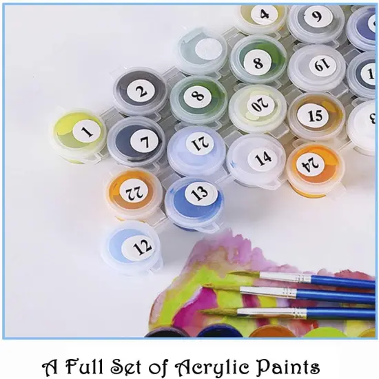 Flowers Acrylic Paint by Numbers {4}