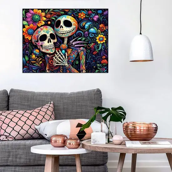 Skullhead Jack Halloween Diamond Art Kits {5}