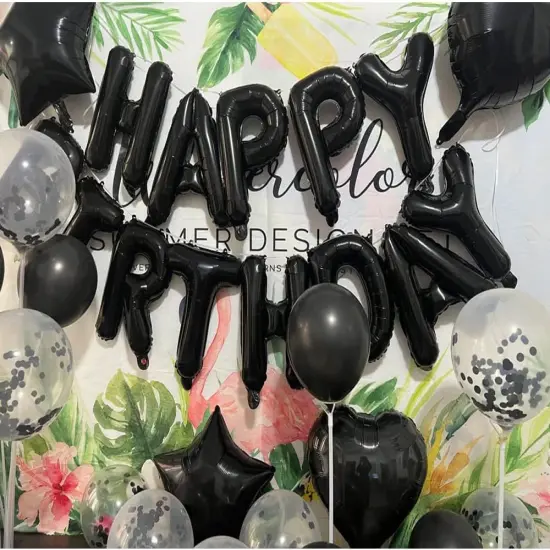 Sweet 29th Birthday Decorations Party Supplies,Black Number 29 Balloons {3}