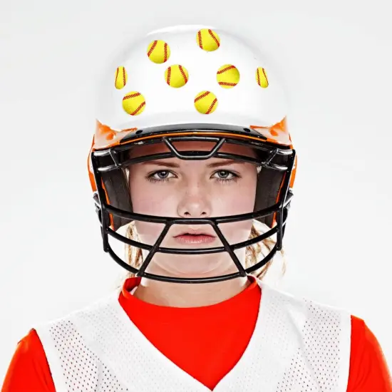 200 Pcs Baseball Softball Helmet Decals Vinyl Sports Softball Stickers Self Adhesive Helmet Stickers Decals Baseball Accessories for Batting {5}