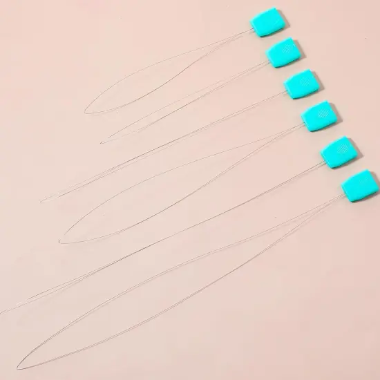 3 Lengths Needle Threaders for Punch Needles, 10 PCS Embroidery Floss Punch Needle Threader Stitching Craft Tool Needle Threader Tool for Punch Needles Cross Stitchs DIY Sewing Craft Works {4}