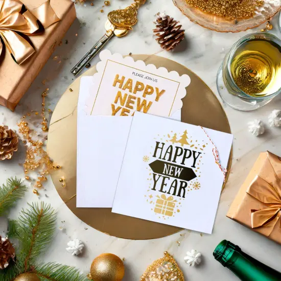 50 Pack Square Envelopes, 5.5 x 5.5 inch for Personalized Greeting Note Cards, Wedding Invitations, Self Adhesive Peel-Off-and-Stick (White) {3}