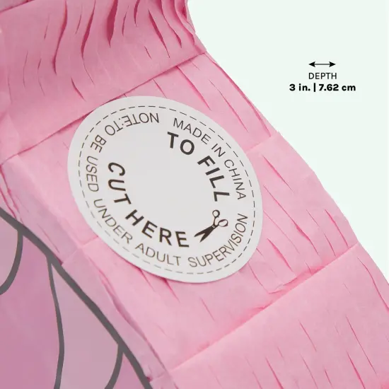 Pink Dinosaur Pinata for Girls T-Rex Themed Dino Birthday Party Decorations (16.5 x 13.0 x 3.0 In) {5}