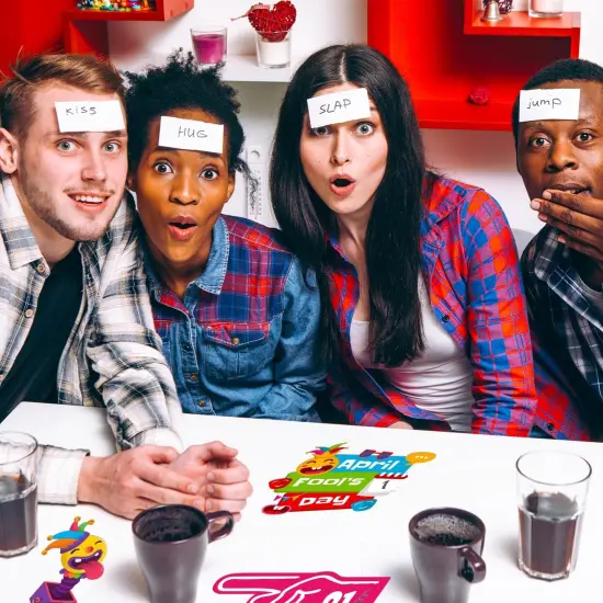 April Fools'Day Photo Booth Props April 1st Prank Party Decor Photo Booth Happy April Fool'S Day Party Supplies for April Fools' Day Home Party April 1st Prank Decor {2}