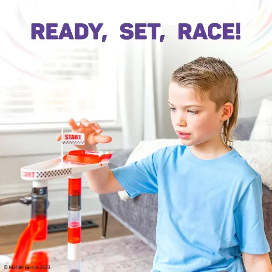 Marble Genius Marble Racing Booster Set - 10 Pieces Total (Marbles Not Included), Construction Building Blocks Toys for Ages 3-14, With Instruction App Access, Add-On Set {5}
