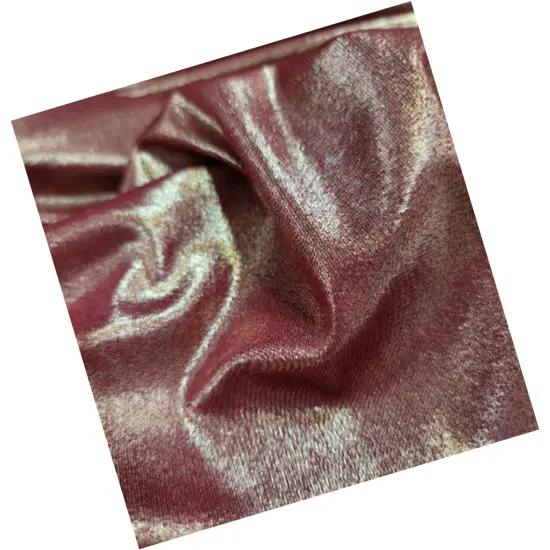 Burgundy Spandex Gold Sparkly Shimmer Stretch Fabric {5}