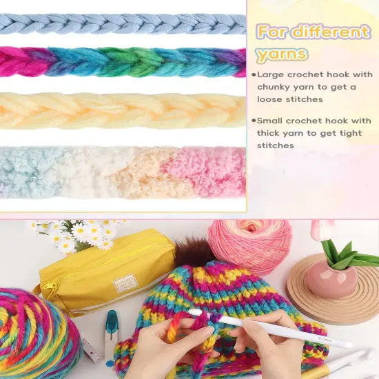 Aeelike 5 PCS Large Crochet Hooks Set {5}