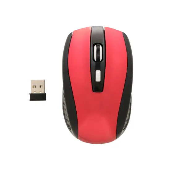 Insten Wireless Mouse, 2.4G Cordless Optical Mouse with Adjustable DPI for Laptop, Computer, Chromebook, Desktop, Mac, Red {4}