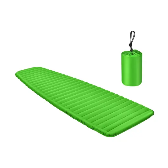 Inflatable Camping Sleeping Pad, Portable and Comfortable Green {8}