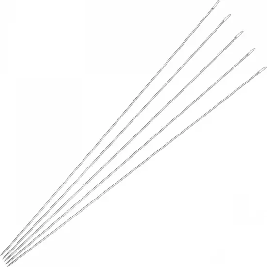 Beading Needles Fine Thin Long Straight Sewing Embroidery Threads Stainless Steel 4.72 Inch 0.03 Inch Wire Diameter 50Pcs {1}