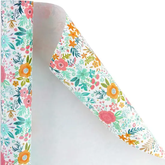 Jumbo Floral Wrapping Paper Roll - 30 Inch x 33 Feet {4}
