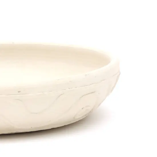 Embossed Terracotta Fruit Bowl (Small) {3}