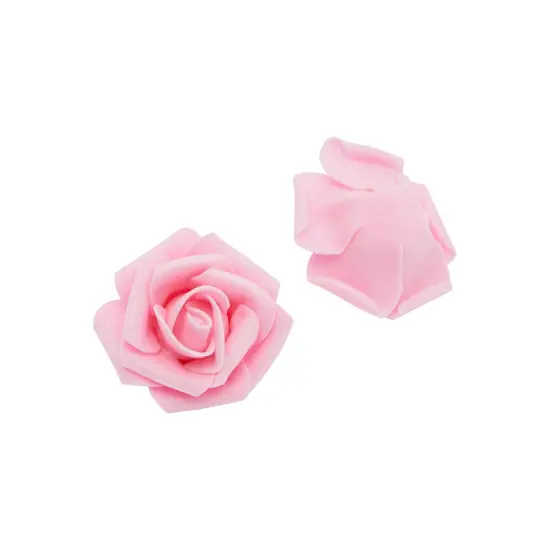 Artificial Roses in 2 Pink Colors, 2-Inch Faux Flower Heads for Crafts (200 Pack) {7}