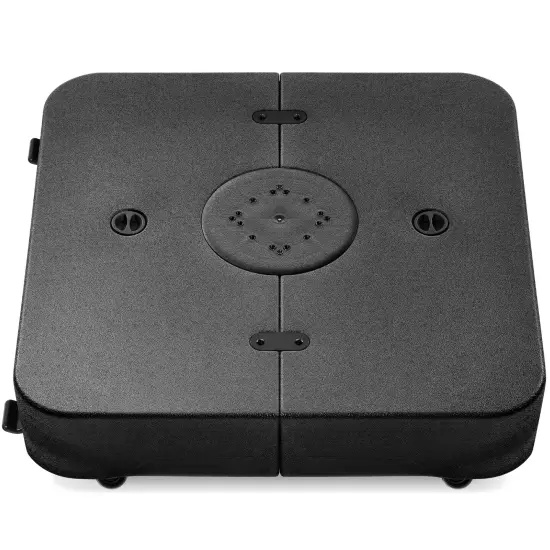 Best Choice Products Heavy-Duty Outdoor Cantilever Base Stand w/ Wheels, Locks, Fillable 330lb Capacity Black {1}