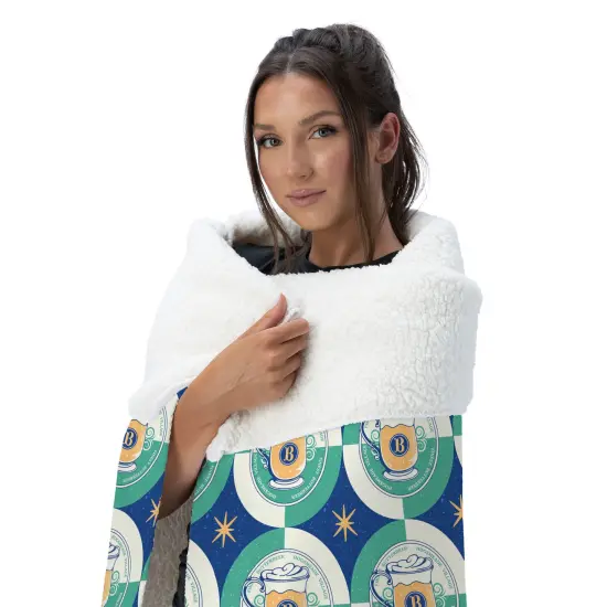 Warner Brothers Harry Potter Silk Touch Sherpa Throw Blanket 50X60 Inches Butterbeer repeat {2}