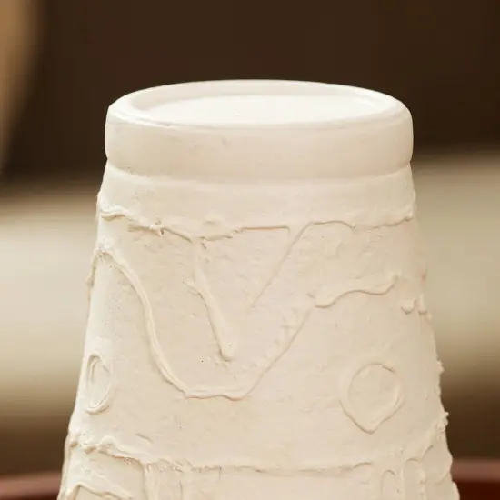 Home D&eacute;cor Organic Pattern Terracotta Candle Holder (Large) {4}