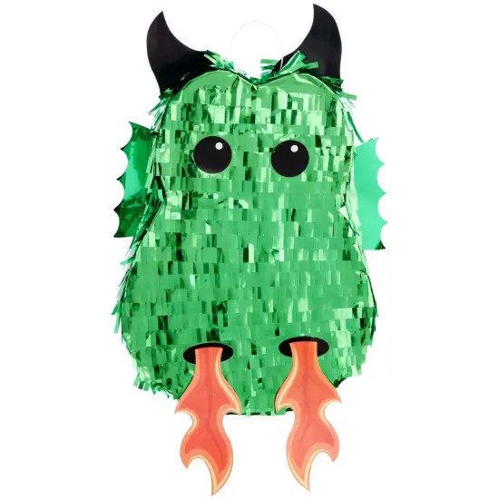 Green Dragon Pinata for Kids Birthday, Knight Party Decorations (17 x 10.5 x 3 In) {6}