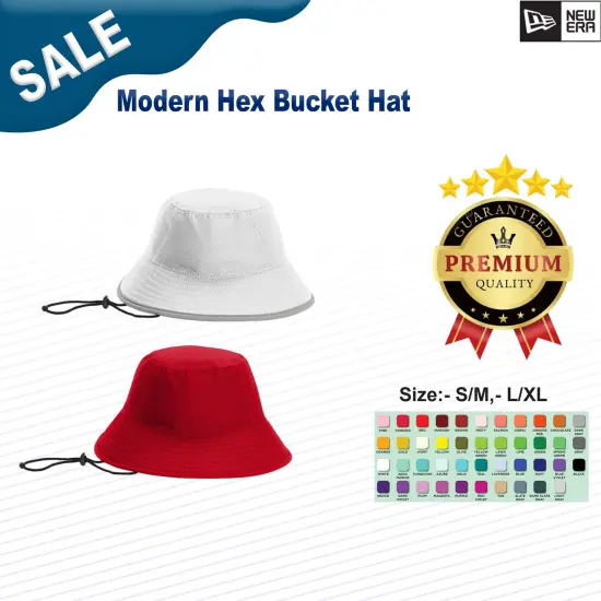 New Era&reg; Modern Hex Bucket Hat Scarlet {2}