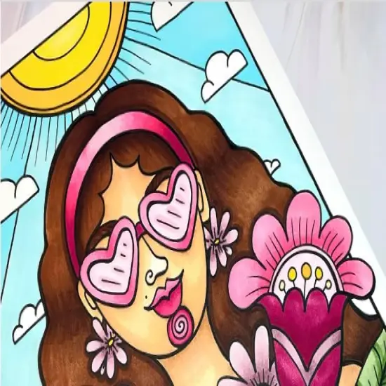 Alcohol Markers, Doodle Kit Rainbow, 5 markers + 2 pens {3}