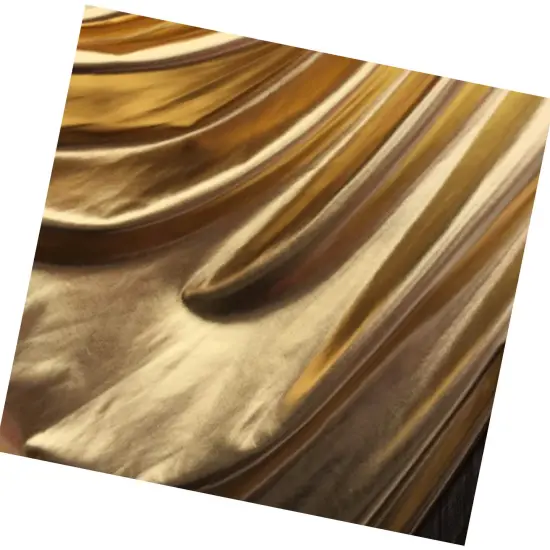 4 Way Stretch Gold Metallic Pleather Spandex Fabric {6}