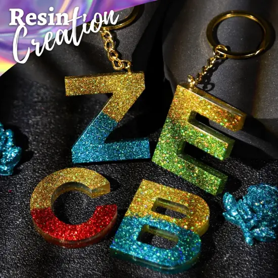 Glitter, Fine Glitter and Chunky Glitter, 32 Jars Craft Glitter Powder Holographic Glitter Resin Glitter for Crafts, Halloween Christmas Body Glitter Bulk, Glitter Paint Art Crafts {4}