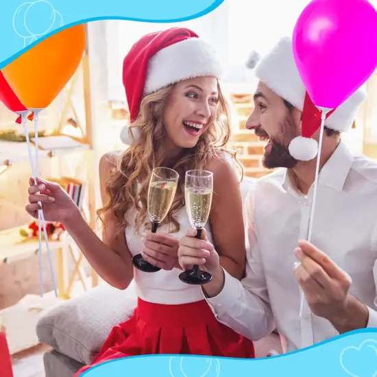 Balloon Sticks - 100Pcs Balloon Stick and Cup for Party Wedding {4}