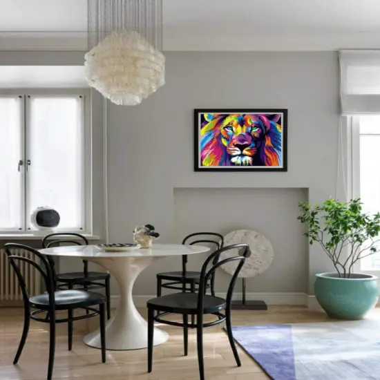 Paint by Number for Adults Kids Beginner, Paint by Numbers Kits on Canvas Painting Kits for Art Crafts Gift, Colorful Lion 16x20inch {2}