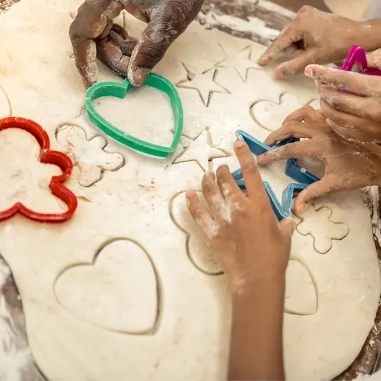 Plastic Cookie Cutter Set Alphabet, Numbers & Holiday Shapes 108 Pieces {2}