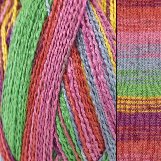 Bamboo Pop Sock by Universal Yarn - Fine Bamboo blend - 42 Colors 508 sunset {1}