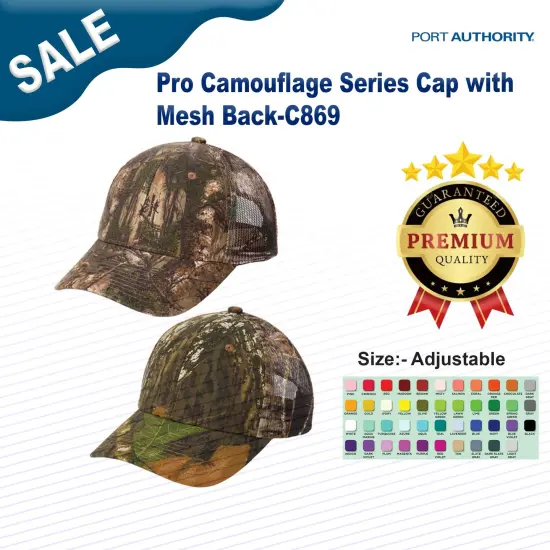 Port Authority&reg; Pro Camouflage Series Cap with Mesh Back Mossy O New Break Up {3}