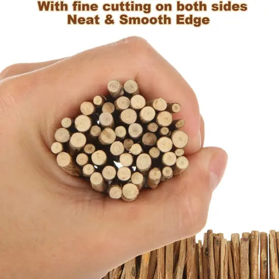 300Pcs Wood Log Sticks, 4 Inch Natural Twigs for Crafts, Wood Craft Sticks, Small Wood Sticks Crafting Twigs for DIY Crafts, Photo Props, Home Decorative (0.1-0.2 & 0.2-0.3 Inch in Diameter) {3}