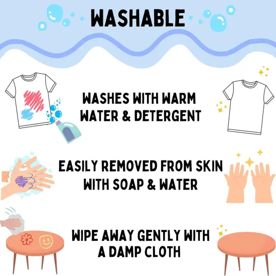 Solid Tempera Paint Sticks, 30 Colors, Washable Paint Sticks for Kids, Super Quick Drying, Non-Toxic, Allergen Free, Paint Sticks in Classic, Pastel, Metallic, Earth & Jewel Colors {4}