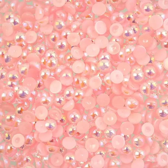 Crystal Lane DIY SS20(5mm) Plastic Pearl Flatback Rhinestones, 575pcs Pink AB {1}