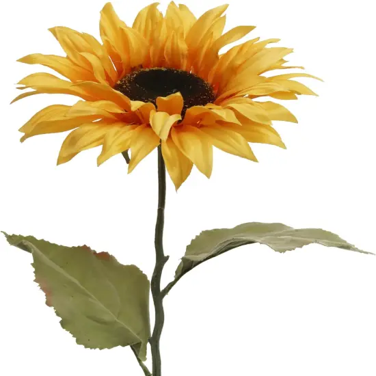 Bold 7.5" Yellow Sunflower - Vibrant,4pcs Lifelike Artificial Flower for Home & Events, Ideal Centerpiece for Any Occasion, Perfect for Decor, Craft {1}