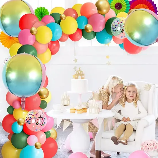 10 pcs Green 4D balloon, 15 inch 4D Foil Mylar Sphere Balloon for Birthday Party,Wedding,Valentine's Day, Christmas,Baby Shower Decoration Supplies {3}