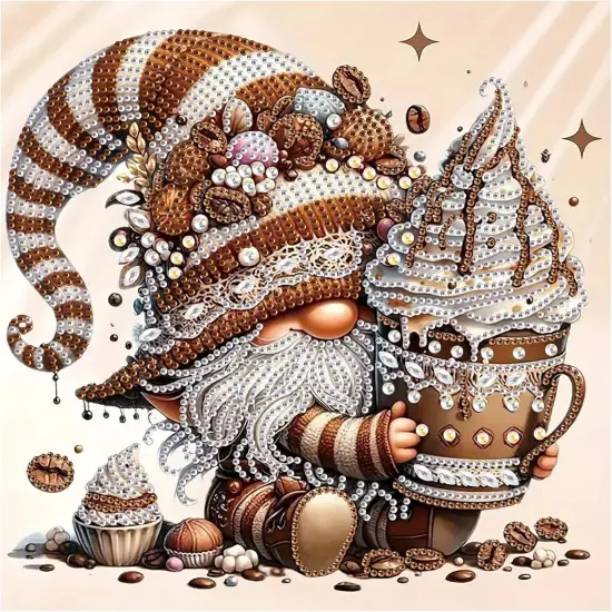 5D Special Shape Gnome Diamond Art Kits for Beginners, Diamond Painting Kits for Adults {1}